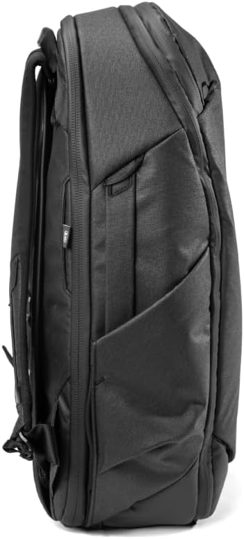 Peak Design Travel Backpack 30L, Black, Expandable 27-33L Design, Rear and Top Access, Weatherproof Shell, Laptop Sleeve, Ideal for Travel or Everyday Carry, Versatile Backpack for Men and Women