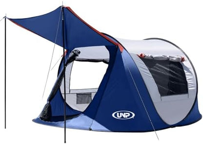 Pop-up Tent, 3 Person Camping Tent, Instant Portable Beach Tent, Easy Pop Up Shade Tents 2 Doors for Camping Hiking & Traveling with Carrying Bag