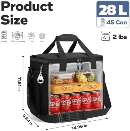 RealCool 35/45 Can Collapsible Soft Cooler Bag, Leakproof Ice Chest
