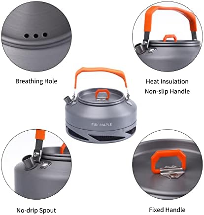 Fire-Maple XT1 0.7L Camping Kettle Portable Teapot with Heat Exchanger