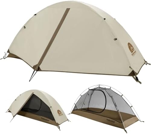 1/2/3/4 Person Lightweight Backpacking Tent, Waterproof Camping Hiking Tent