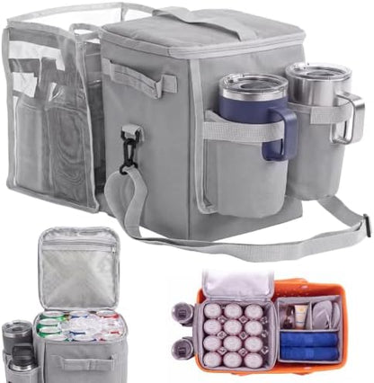 2-in-1 Cooler Organizer Insert with Cup Holder for Bogg Bag XLarge or Large