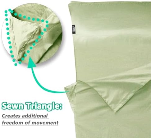 Frelaxy Sleeping Bag Liner, XL Travel Sheet for Camping, Hotels and Hostels