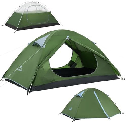 Naturehike Bleik-A 2-3 Person Camping Tent, Waterproof Double Layer Lightweight Backpacking Tents for Camping