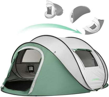 EchoSmile Instant Pop Up Camping Tent, 2/4/6 Person Easy Setup Tent