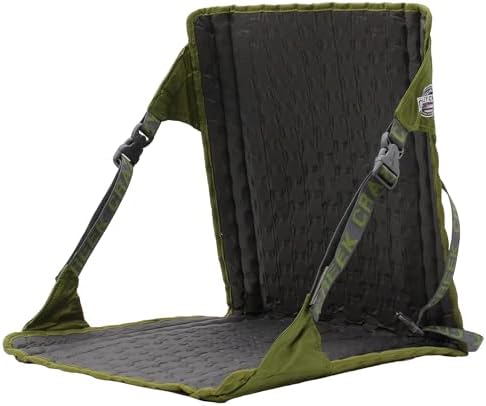 Crazy Creek HEX 2.0 Original Chair for Camping, Stadium Seating & More, Comfort on All Terrains, Adjustable Straps, Compact Design, Water-Resistant,Olive/Slate