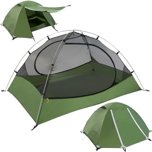 Clostnature 1/1.5/2/3/4/6 Person Lightweight Backpacking Tent, Camping Tent