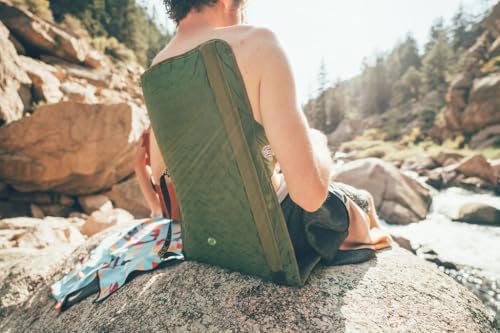 Crazy Creek HEX 2.0 LongBack Chair for Backpacking, Camping and Stadium Use, Extra Width & Back Height for Comfort, 250 LBS Weight Capacity, Adjustable Straps w/Rock Lockster (R) Buckles