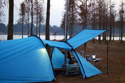 4 Season Tunnel Hot Tent with Stove Jack for 2 Person