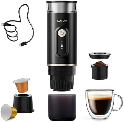 Portable Espresso Machine, 2-in-1 Travel Coffee Maker