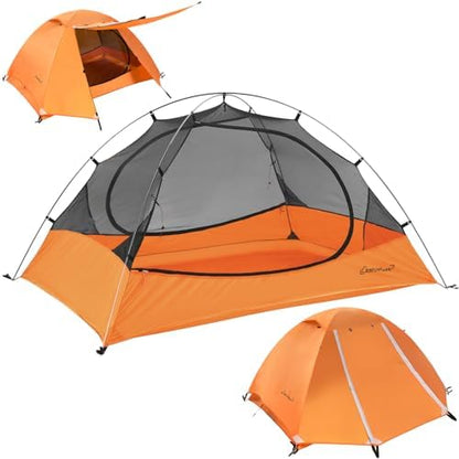 Clostnature 1/1.5/2/3/4/6 Person Lightweight Backpacking Tent, Camping Tent
