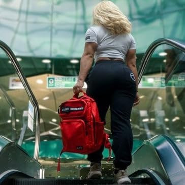 WOLFpak 15L Backpack - Elite Red - Slim Everyday Carry Backpack for Men & Women, Water-Resistant Minimalist Daypack for Laptop & Travel