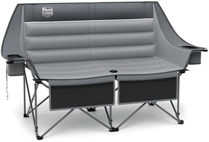 Timber Ridge Double Camping Chair Heavy Duty Outdoor Folding Camp Couch