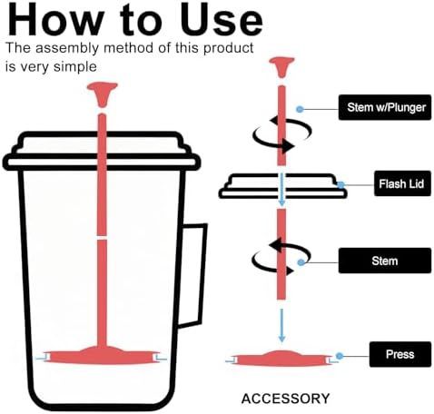 2-Pack Silicone French Press Coffee Makers compatible with Jetboil Flash Camping Stoves, french press coffee maker for Jetboil Flash Camping Stoves，Regular Size (2)