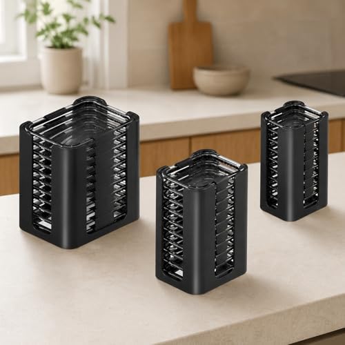 3PCS Lid Organizer for Rubbermaid Brilliance Nap-on Lids (Holds 30 Lids)