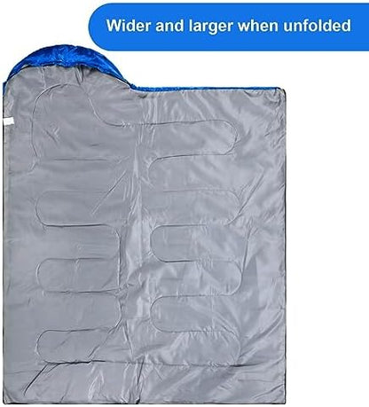 Tudomro 2 Pcs Camping Sleeping Bag for Adults Lightweight Packable Waterproof Camping Gear Equipment to Keep Warm for Outdoor Backpacking Hiking Travel