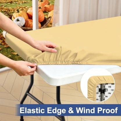 homing Rectangle Table Cloth Cover 6 Foot Elastic Fitted Tablecloth