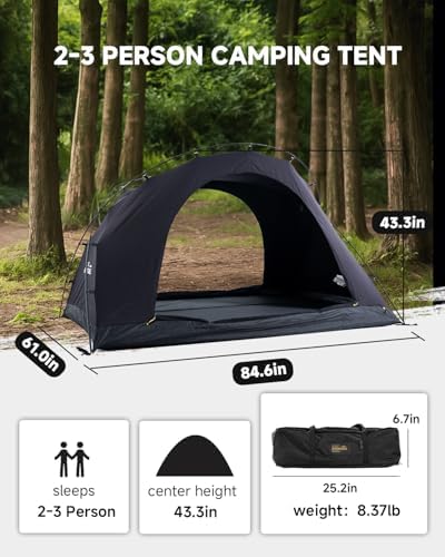 Backpacking Tent for 1 Person 2 Person Lightweight Camping Tent