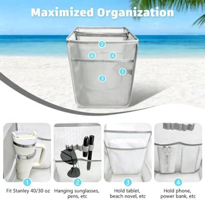 2-in-1 Cooler Organizer Insert, Leakproof Insulated Liner for Hole Tote