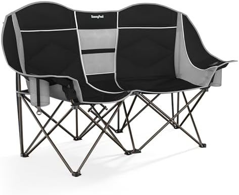 SUNNYFEEL Double Camping Chair Oversized Loveseat for Adults