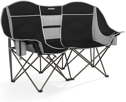 SUNNYFEEL Double Camping Chair Oversized Loveseat for Adults