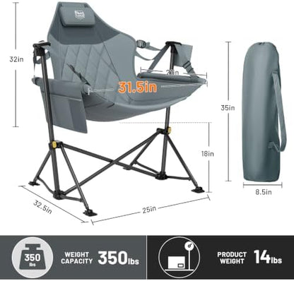 Timber Ridge Hammock Camping Chair, Portable Oversized Swinging Camp Chairs