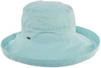 Scala Women's Cotton Hat with Inner Drawstring and Upf 50+ Rating