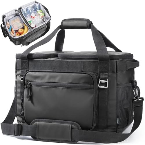 TOURIT 2-Zone Soft Cooler Bag 30/48 Cans, Dry & Wet Insulated Beach Cooler