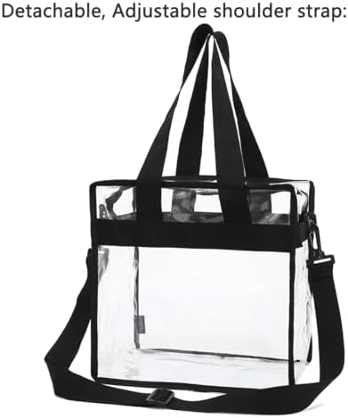 FlowFly Insulated Lunch Cooler Bag - Tote Bag Organizer for Women/Men, Clear#Black