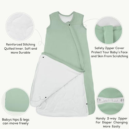 Yoofoss Baby Sleep Sack 12-18 Months Rayon Made from Bamboo 1.0 Tog