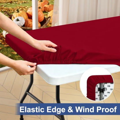 homing Rectangle Table Cloth Cover 4 Foot Elastic Fitted Tablecloth