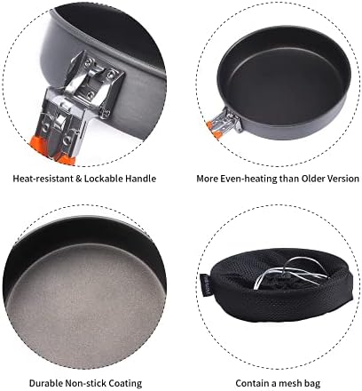 Fire-Maple 7.6 Inch Camping Frying Pan Portable Nonstick Camping Skillet