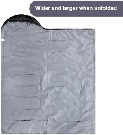 Tudomro 2 Pcs Camping Sleeping Bag for Adults Lightweight Packable Waterproof Camping Gear Equipment to Keep Warm for Outdoor Backpacking Hiking Travel