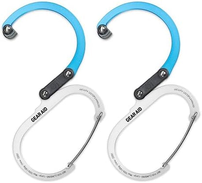 GEAR AID HEROCLIP (Large) Carabiner Gear Clip and Hook for Hanging Heavy Duty Items, Camping Backpacks, Suitcases, Kayaks, Bicycles and More