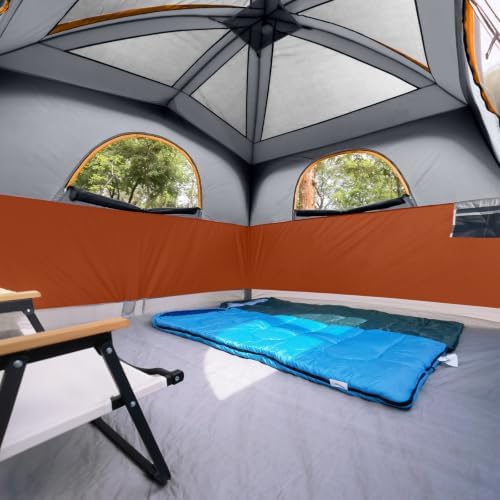 UNP 6 Person Tents for Camping Waterproof Family Cabin Tent with Rainfly