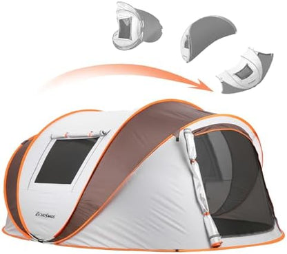 EchoSmile Instant Pop Up Camping Tent, 2/4/6 Person Easy Setup Tent