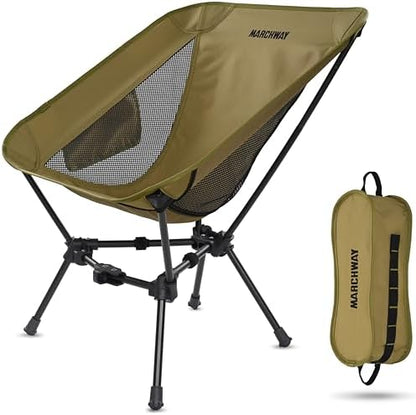 MARCHWAY Lightweight Folding Camping Chair, Portable, Compact and Sturdy