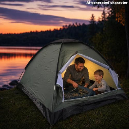 XL Camping Tent 1/2 Person Small Tents Lightweight Waterproof Adult