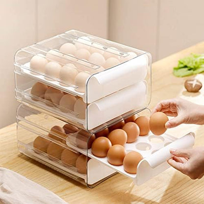 Fridge Organizers and Storage, Egg Organizer Container for Refrigerator
