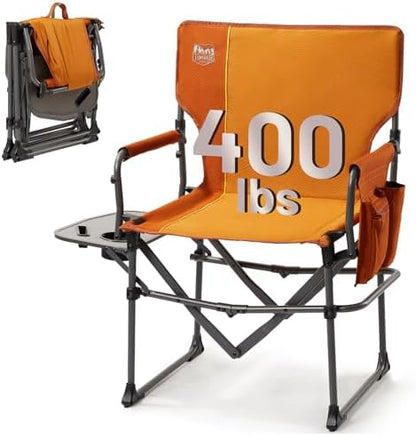 TIMBER RIDGE 400lbs Heavy Duty Camping Chair Portable Directors Chair