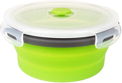 CARTINTS Green Silicone Collapsible Food Storage Containers-Prep/Storage Bowls - Image 3