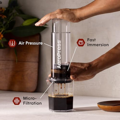 AeroPress Clear XL Coffee Press, French Press, Pour-Over & Espresso Style