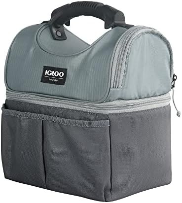 Igloo Gripper Soft Sided Cooler Bag | Insulated Dual Compartment Lunch Cooler