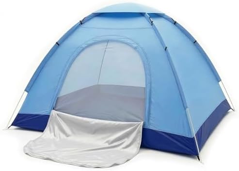 OVENTE 2 Person Camping Tent with Carrying Bag, Blue TCW013BL