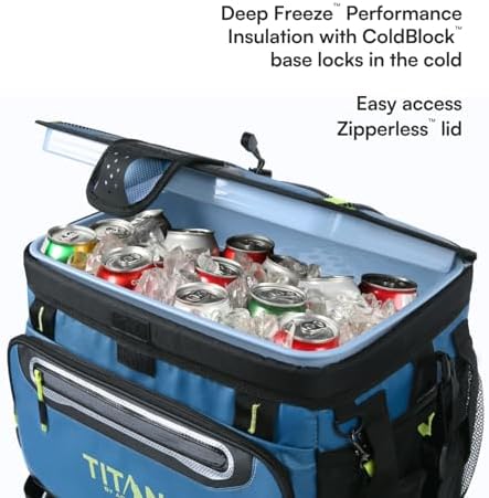 Titan Zipperless HardBody Cooler, Keeps Ice 2 Days