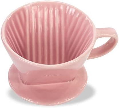 Pour Over Ceramic, Coffee Dripper Ceramic Coffee Maker,Pink