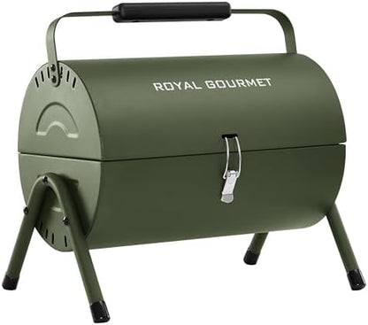 Royal Gourmet CC1015L Portable Charcoal Grill, Lid Handle, Four Air Vents