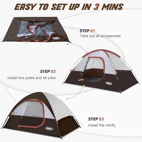 Camping Tent 2-4 Person Dome Tents