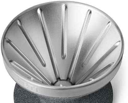 YETI Pour Over Coffee Maker Accessory Ramblers, Designed for Perfect Coffee Extraction Anywhere, Stainless Steel, fits any V60 Filter, Black Stone