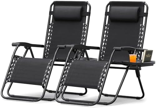 Homall Zero Gravity Chair Patio Folding Lawn Lounge Chairs